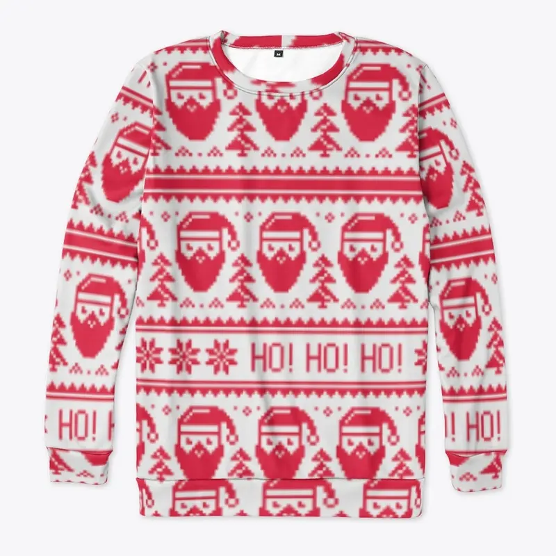 Ugly Retro Digital Santa Sweatshirt